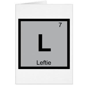 L - Leftie Chemistry Periodic Table Symbol