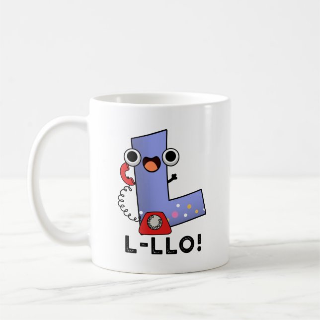 L-llo Funny Letter L Pun  Coffee Mug (Left)