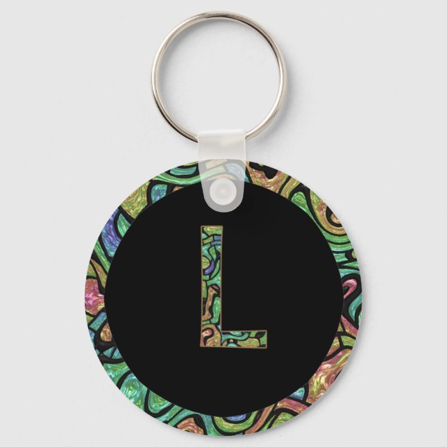 L Monogram Keychain (Front)