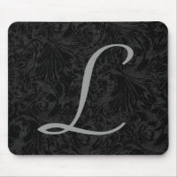 L :: Monogram L Elegant Mousepad - Initial Letter