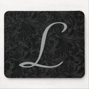 L :: Monogram L Elegant Mousepad - Initial Letter