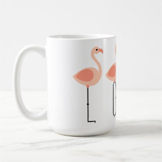 L-O-V-E Flamingos - Pink Flamingo LOVE Coffee Mug