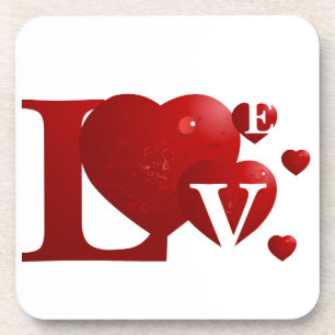 L.O.V.E. Hearts Coaster