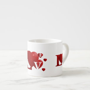 L.O.V.E. Hearts Espresso Cup