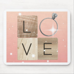 L-o-v-e Tiles Mouse Pad