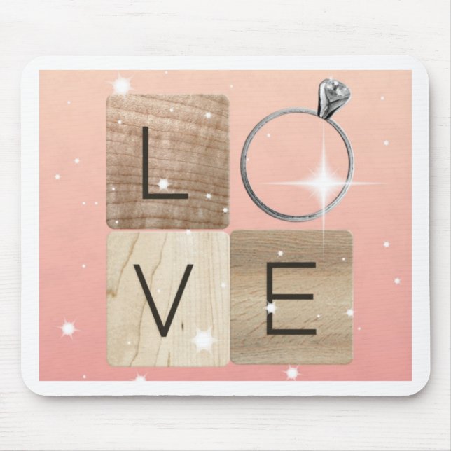 L-o-v-e Tiles Mouse Pad (Front)