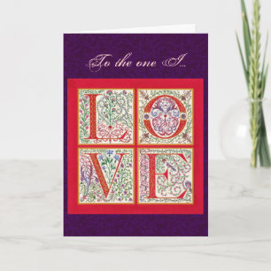 L-O-V-E Valentine Card