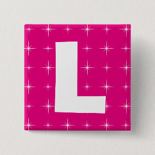 L plate badge buttons for hen party night