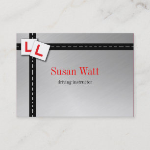 L Plate Driving Instructor Business Card