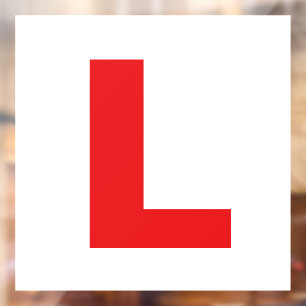 L Plate Fully Magnetic Exterior Car New Learner Window Cling