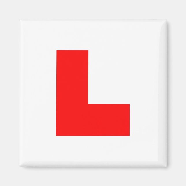 L-Plate Learner Driver / Bachelorette Hen Night Magnet (Front)