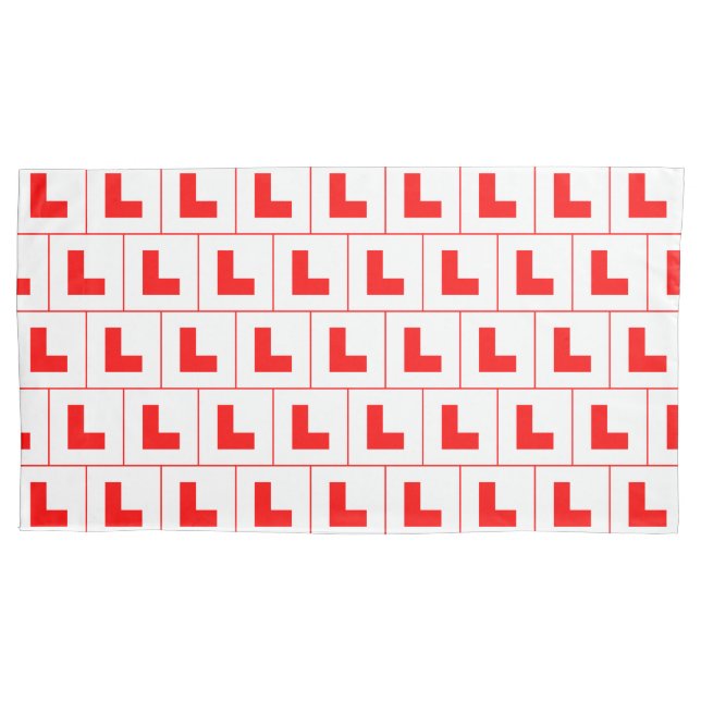 L-Plate Learner Driver / Bachelorette Hen Night Pillowcase (Front-Left)