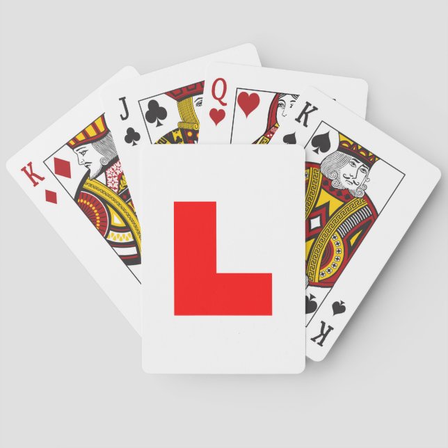L-Plate Learner Driver / Bachelorette Hen Night Playing Cards (Back)