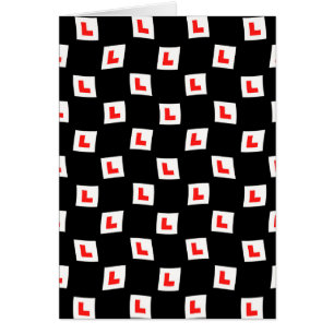 L-plate learner driver wallpaper black background
