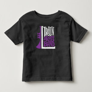 L Train Brass Band Logo - Toddler Black Tshirt