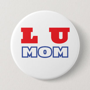 L U mom 3 Inch Round Button