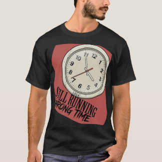 L.U.S.A - Still Running Wrong Time - Cracked Clock T-Shirt