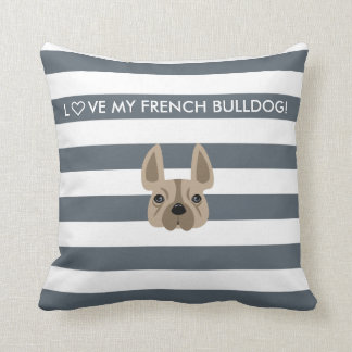 L♡VE MON BOULEDOGUE FRANÇAIS ! COUSSIN DÉCORATIF