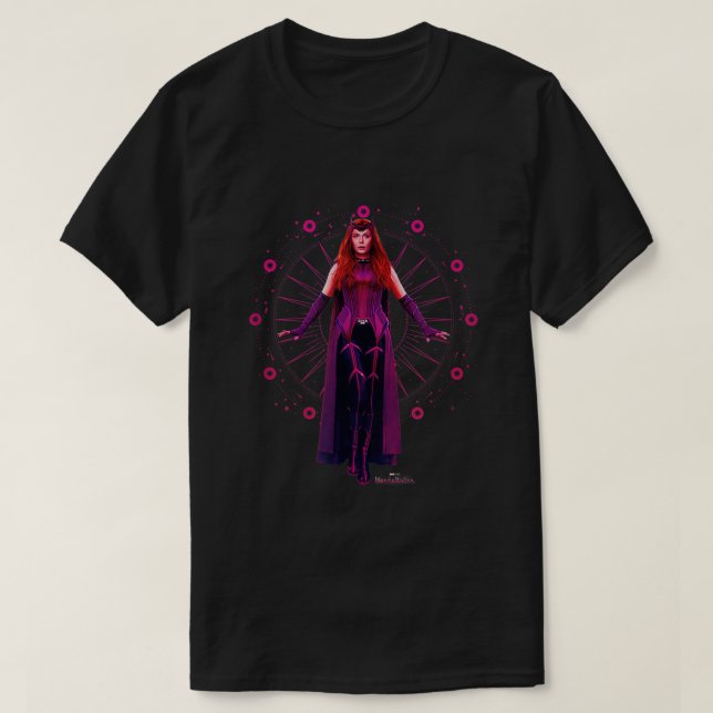 l WandaVision The Scarlet Witch Floating Portrait  T-Shirt (Design Front)