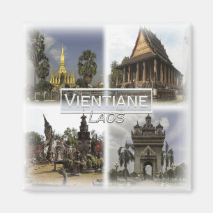 LA0015 Asia, Laos, Vientiane, fridge Magnet