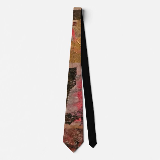 LA Abstract, Collage, A Gel Print Abstract Tie (Front)