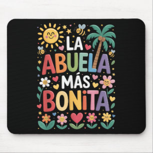 La Abuela Más Bonita Mom Cute Abuela Grandma Mothe Mouse Pad