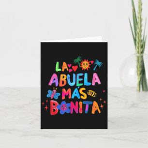 La Abuela Más Bonita Mom Cute Grandma Mother's Day Card