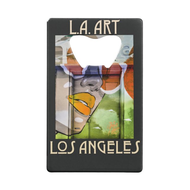 LA Art2 Bottle Opener Credit Card Bottle Opener (Back)