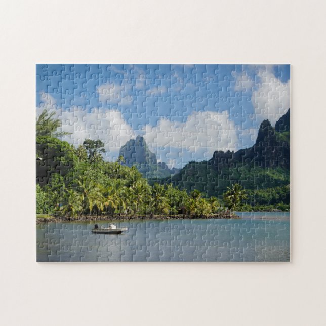 La baie du cuisinier, puzzle denteux de Moorea (Horizontal)