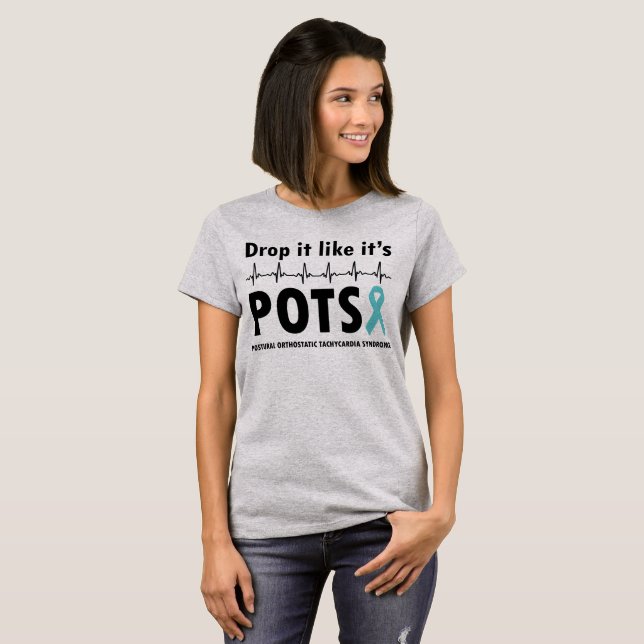 La baisse qu'il l'aiment est T-shirt de POTS (Devant entier)