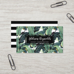 La banane laisse à palmier le carte de visite