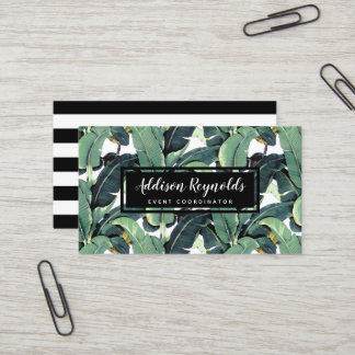 La banane laisse à palmier le carte de visite