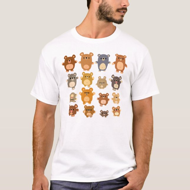 La bande dessinée mignonne soutient le T-shirt de (Devant)