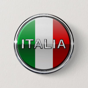 La Bandiera - The Italian Flag 2 Inch Round Button