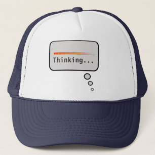 La barre de pensée pensent le casquette de bulle