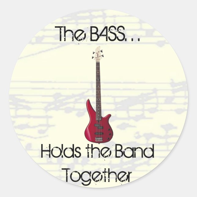 La Basse tient la Bande Ensemble Sticker (Devant)