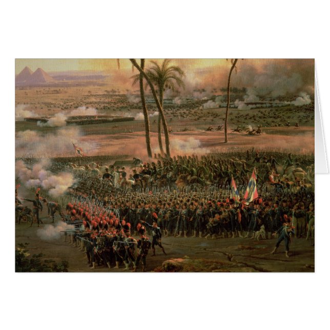 La bataille des pyramides, le 21 juillet 1798, (Devant horizontal)