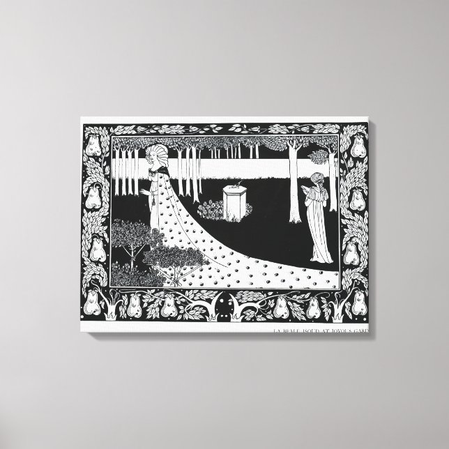 La Beale Isoud at Joyous Gard, illustration from ' Canvas Print (Front)