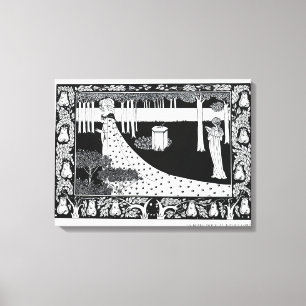La Beale Isoud at Joyous Gard, illustration from ' Canvas Print