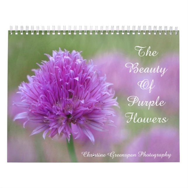 La Beauté Des Fleurs Violettes Calendrier (Protection)