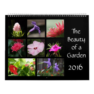 La beauté d'un jardin, calendrier de 2016 fleurs