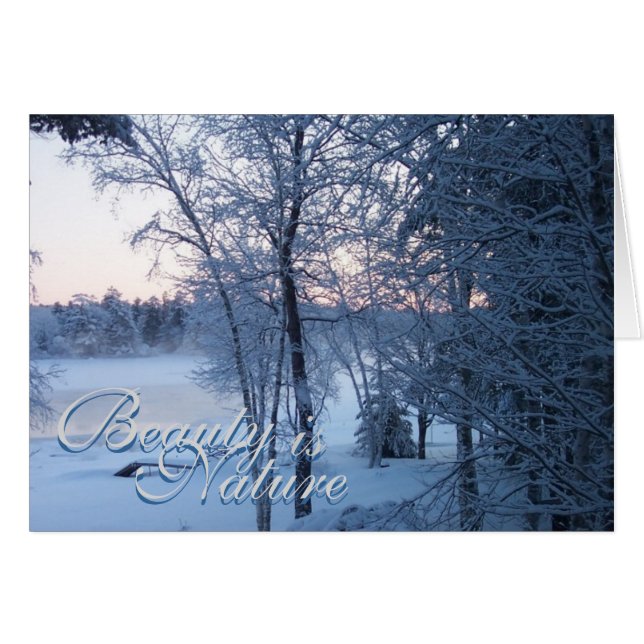 La beauté est la nature (Devant horizontal)