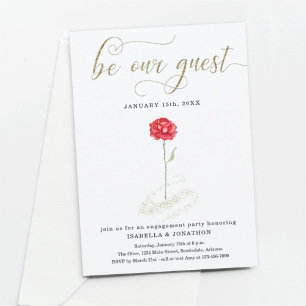 La beauté et l'engagement de la bête Invitation