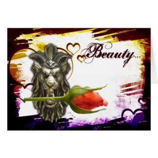 La beauté… m'a laissé être votre bête ! ! carte