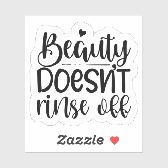 La beauté ne se détache pas de Sticker (Feuille)