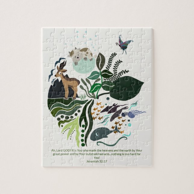 La Belle Création de Dieu Puzzle pour enfants (Vertical)