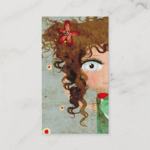 La belle dame des cheveux Carte de visite