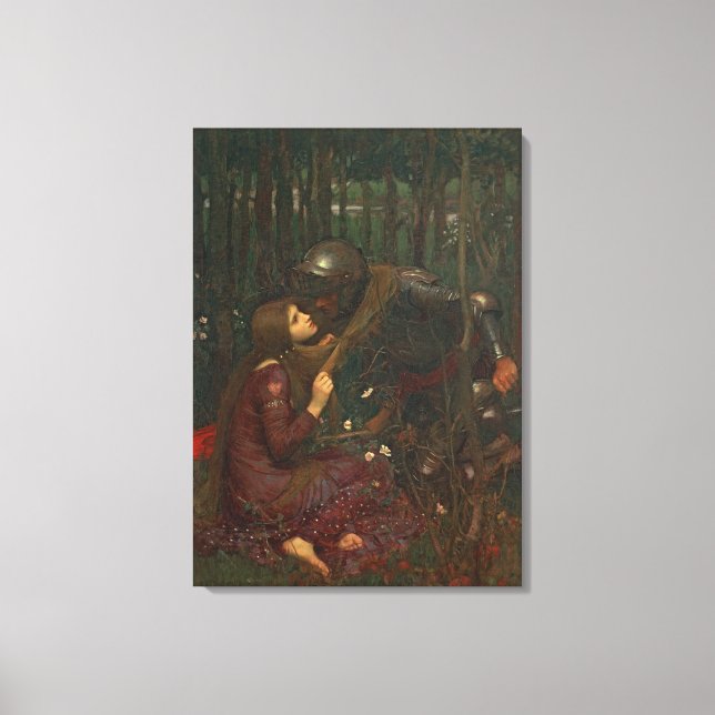 La Belle Dame Sans Merci, 1893 (oil on canvas) Canvas Print (Front)