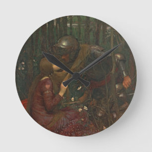 La Belle Dame Sans Merci, 1893 (oil on canvas) Round Clock