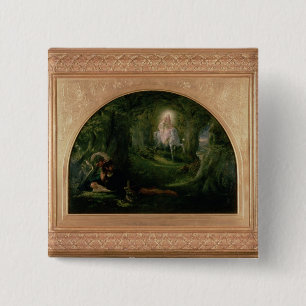 La Belle Dame Sans Merci 2 Inch Square Button